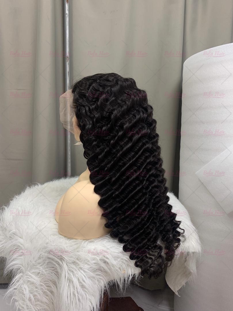Natural Black 200% Density Virgin Human Hair Wigs More Wave Wig 2x6 4x4 5x5 13x4 13x6 360 Lace Wig