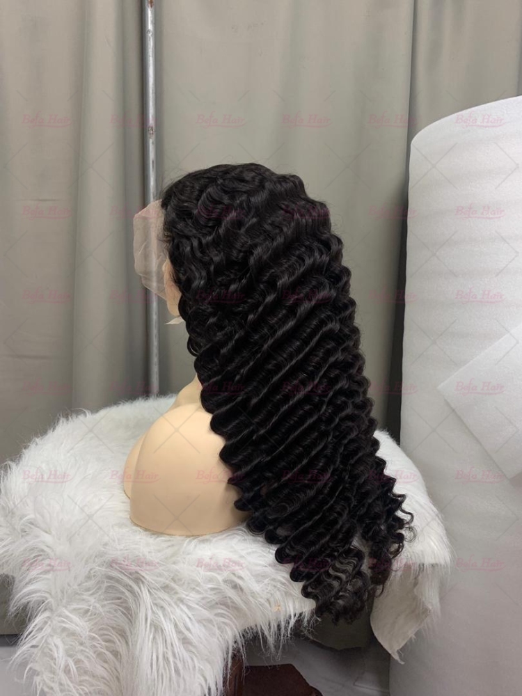Natural Black 200% Density Virgin Human Hair Wigs More Wave Wig 2x6 4x4 5x5 13x4 13x6 360 Lace Wig