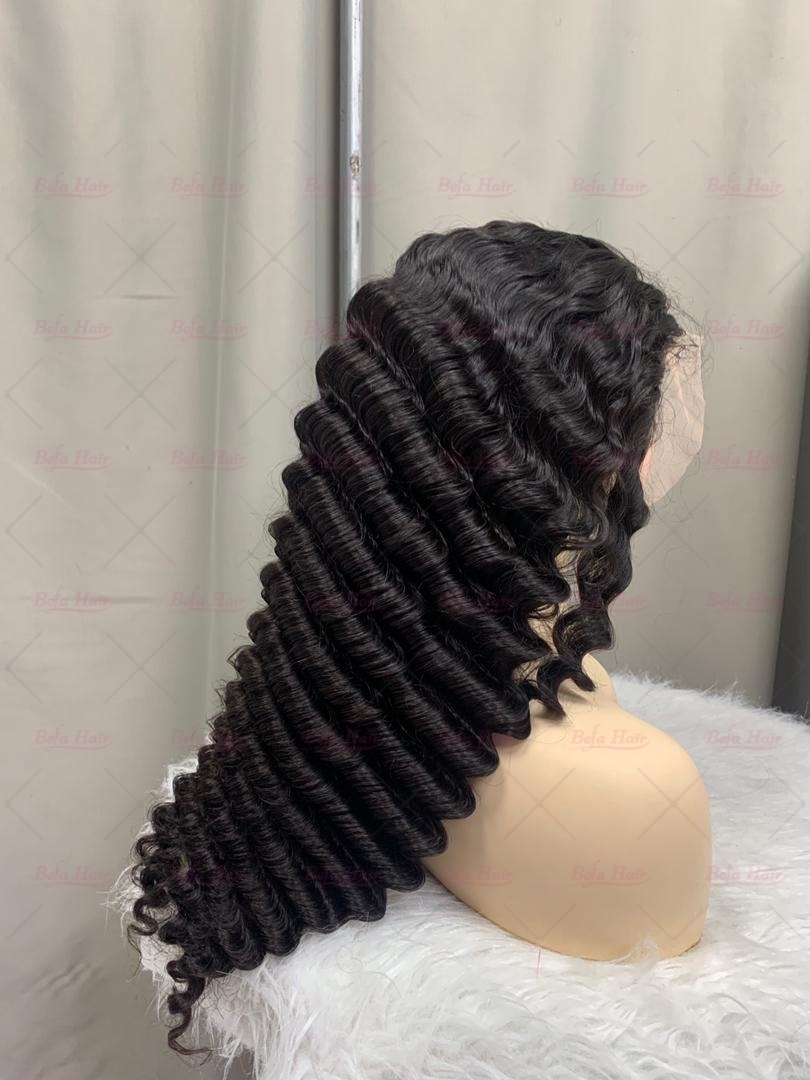 Natural Black 200% Density Virgin Human Hair Wigs More Wave Wig 2x6 4x4 5x5 13x4 13x6 360 Lace Wig