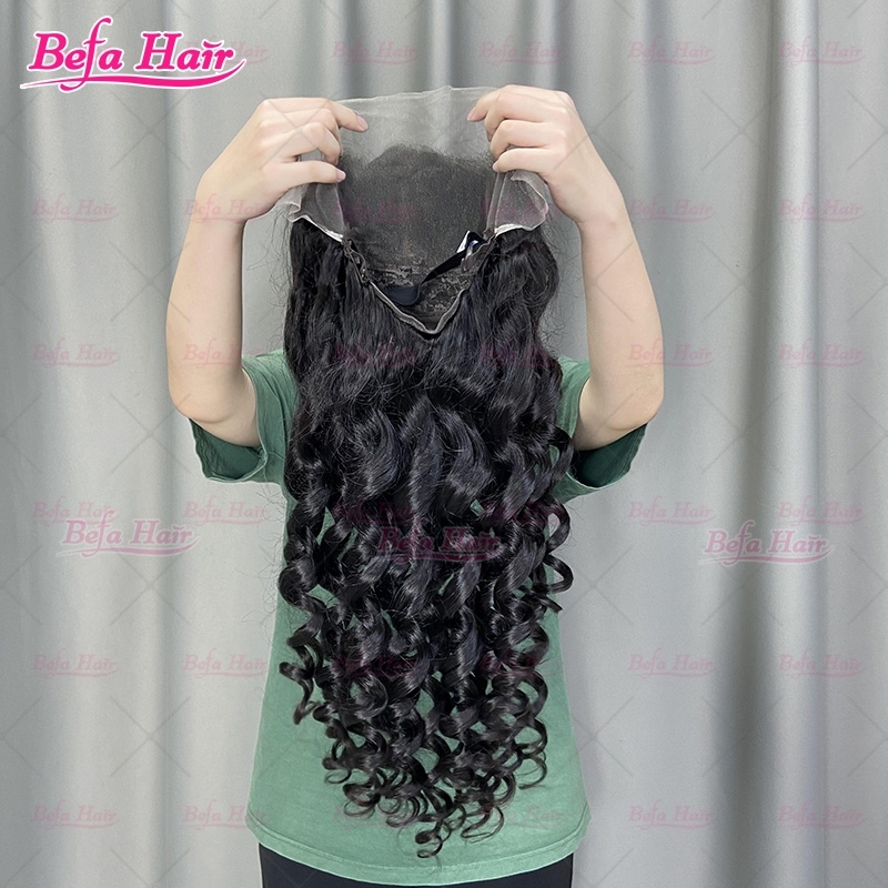 Natural Black 200% Density Virgin Human Hair Wigs Loose Wave Wig 2x6 4x4 5x5 13x4 13x6 360 Lace Wig