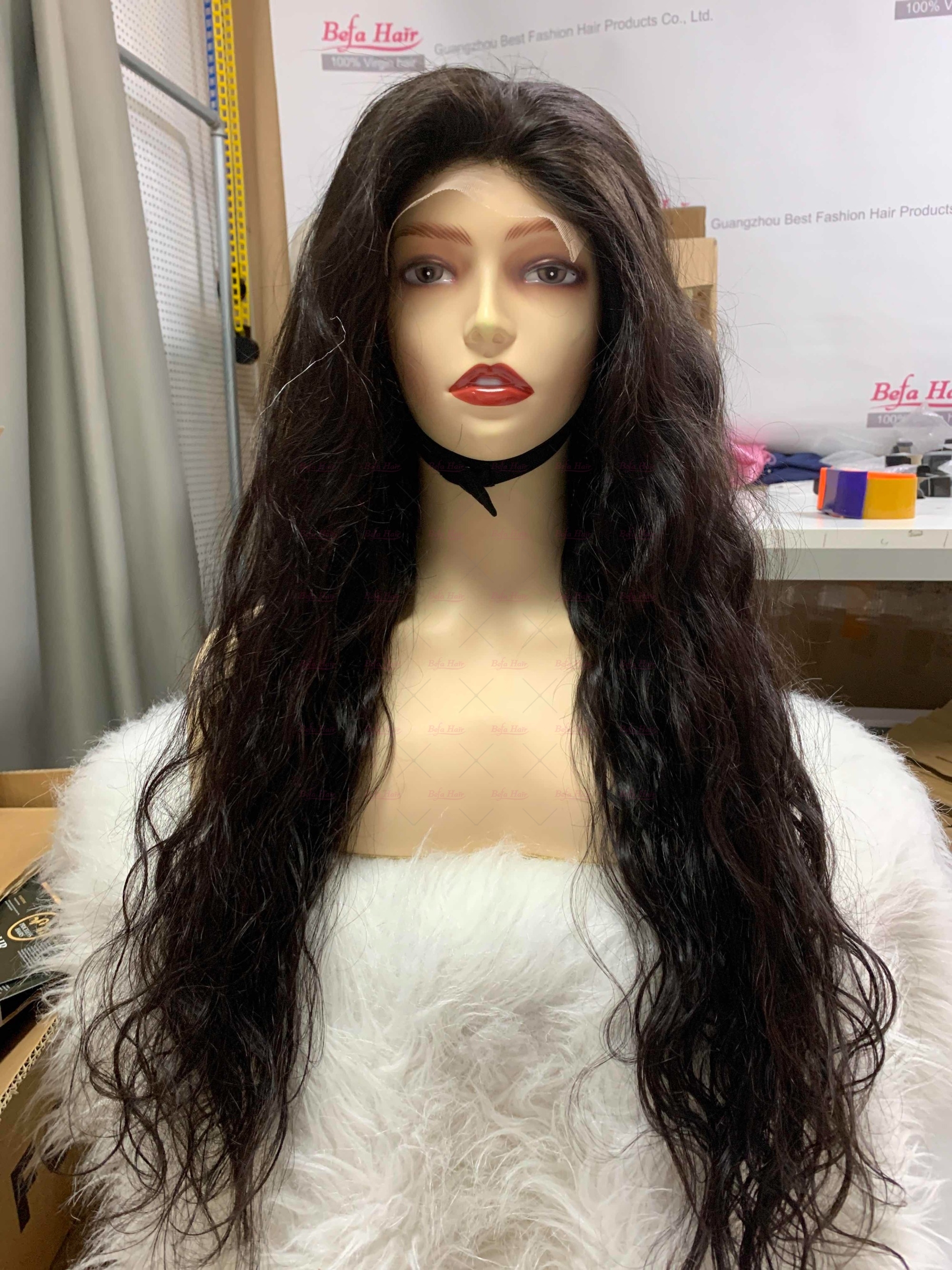 Wholesale 200% Density 4x4 5x5 13x4 13x6 HD Transparent Lace Water Wave Natural Black Cheap Human Hair Wigs