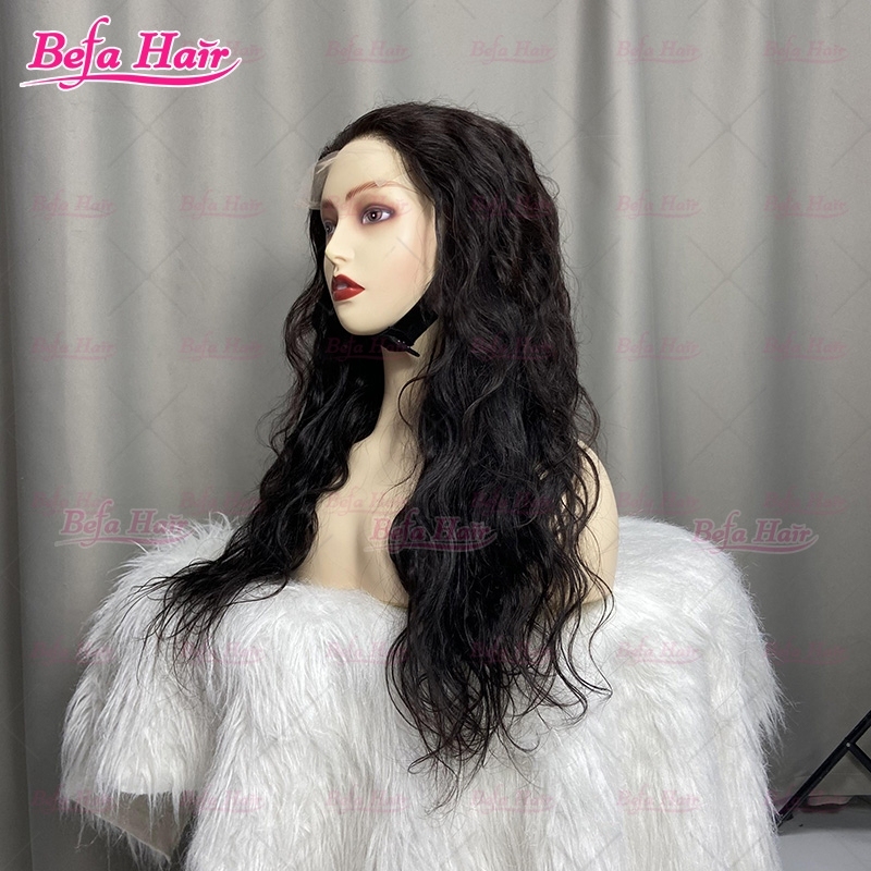 Wholesale 200% Density 4x4 5x5 13x4 13x6 HD Transparent Lace Water Wave Natural Black Cheap Human Hair Wigs