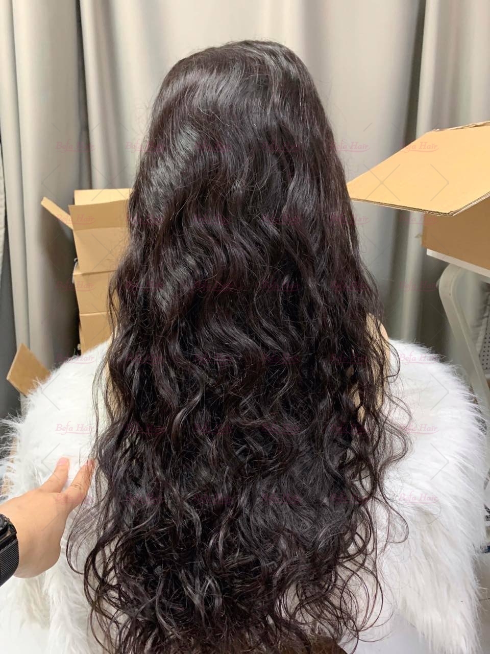 Wholesale 200% Density 4x4 5x5 13x4 13x6 HD Transparent Lace Water Wave Natural Black Cheap Human Hair Wigs