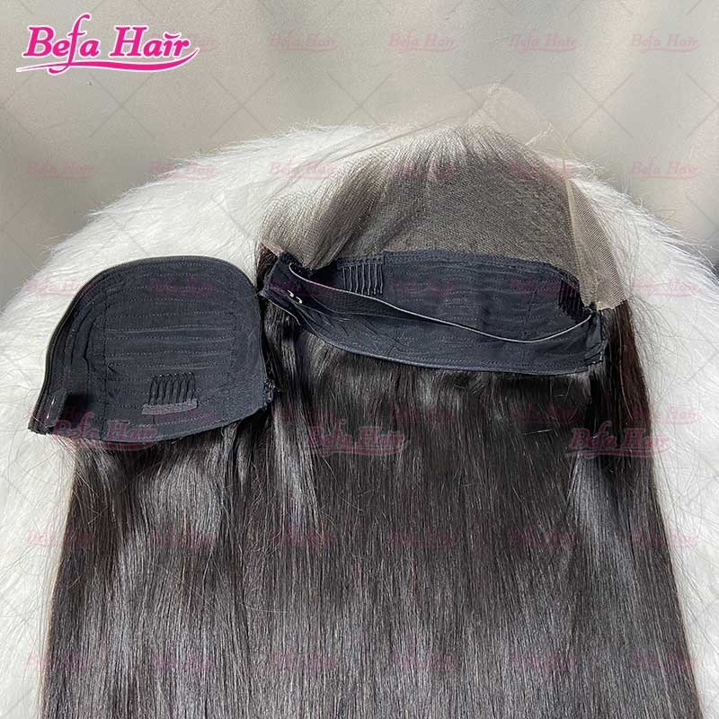 2x6 4x4 5x5 13x4 13x6 HD Transparent Lace Zip Wig 200% Density Natural Black Straight Human Hair Zipper Wig