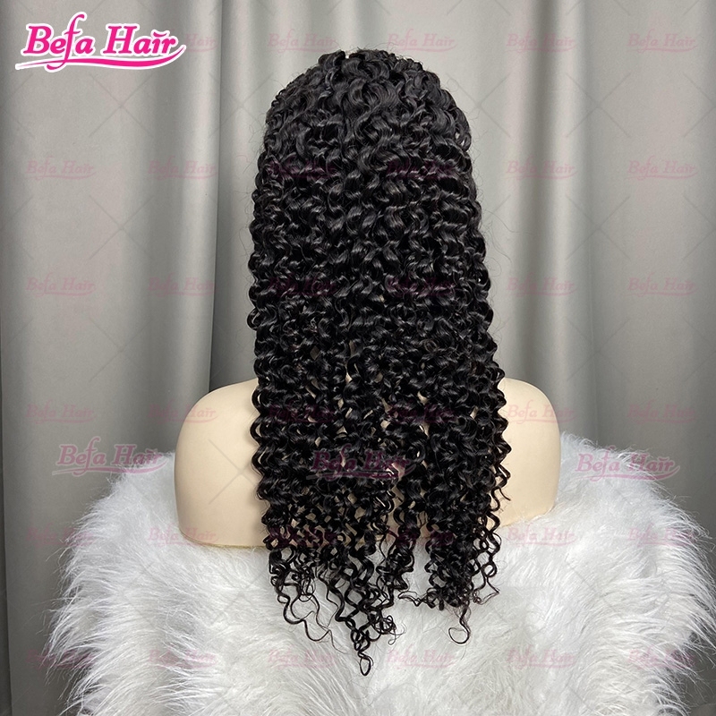 Glueless Wigs Human Hair 5X5 13X4 13X6 Transparent HD Lace Human Hair Wigs Natural Black Deep Curly Hair Wigs