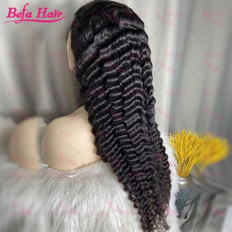 Glueless Wigs Human Hair 5X5 13X4 13X6 Transparent HD Lace Human Hair Wigs Natural Black Deep Wave Hair Wigs