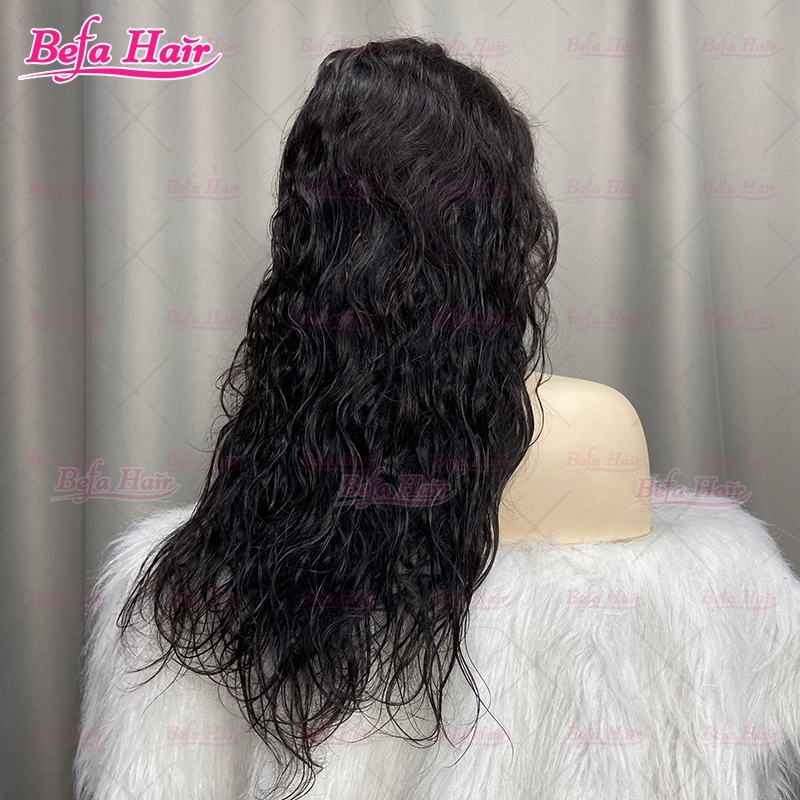 Human Hair Glueless Lace Wigs 5X5 13X4 13X6 Transparent HD Lace Natural Black Water Wave Hair Wigs Cheap Human Hair Wigs