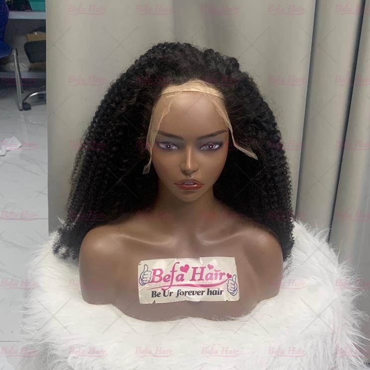 Human Hair Glueless Lace Wigs 5X5 13X4 13X6 Transparent HD Lace Natural Black Kinky Curly Hair Wigs Cheap Human Hair Wigs