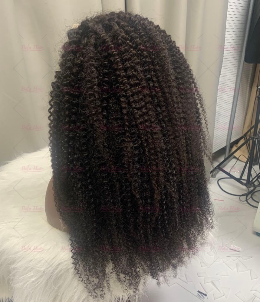 Human Hair Glueless Lace Wigs 5X5 13X4 13X6 Transparent HD Lace Natural Black Kinky Curly Hair Wigs Cheap Human Hair Wigs