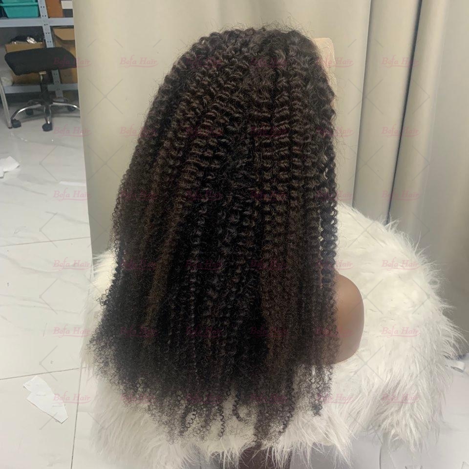 Human Hair Glueless Lace Wigs 5X5 13X4 13X6 Transparent HD Lace Natural Black Kinky Curly Hair Wigs Cheap Human Hair Wigs