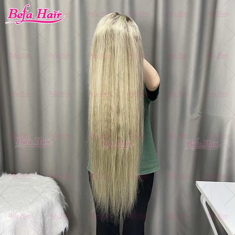 Highlight Color Straight Human Hair Wig 4x4/ 5x5/ 13x4/ 13x6 Transparent Lace 200% Density Piano Color Wig