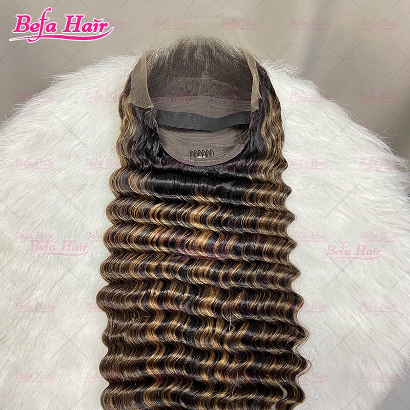 P1b-27 Highlight Color Wig 4x4/ 5x5/ 13x4/ 13x6/ 360 Transparent Lace Deep Wave Wig Human Hair
