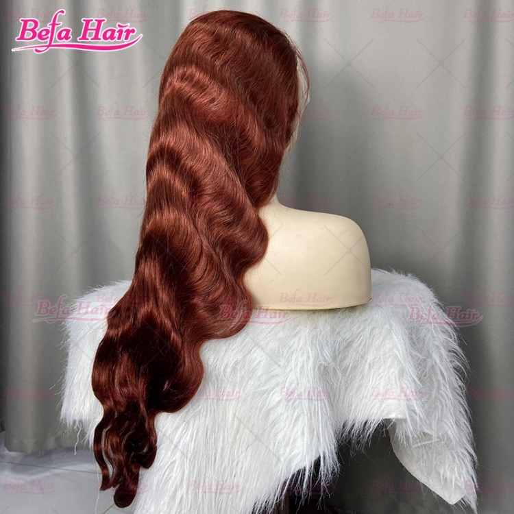 Hot Sale Brown Body Wave Human Hair Wigs Swiss Transparent 4x4/ 5x5/ 13x4/ 13x6 Lace Colored Wigs