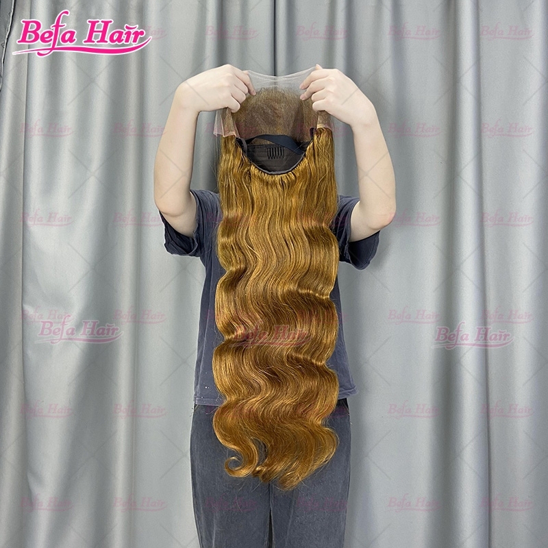 Custom Color Highlight Wig Human Hair 4x4/ 5x5/ 13x4/ 13x6 Lace Pre Plucked Body Wave Human Hair Wig Transparent Lace Wig