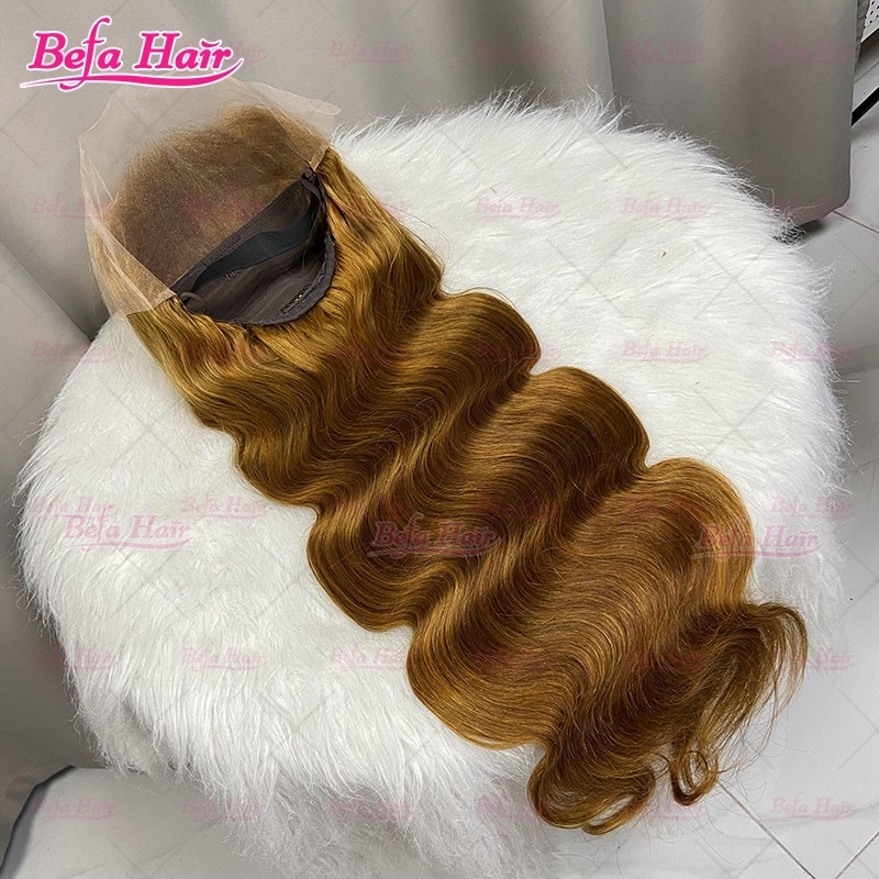 Custom Color Highlight Wig Human Hair 4x4/ 5x5/ 13x4/ 13x6 Lace Pre Plucked Body Wave Human Hair Wig Transparent Lace Wig