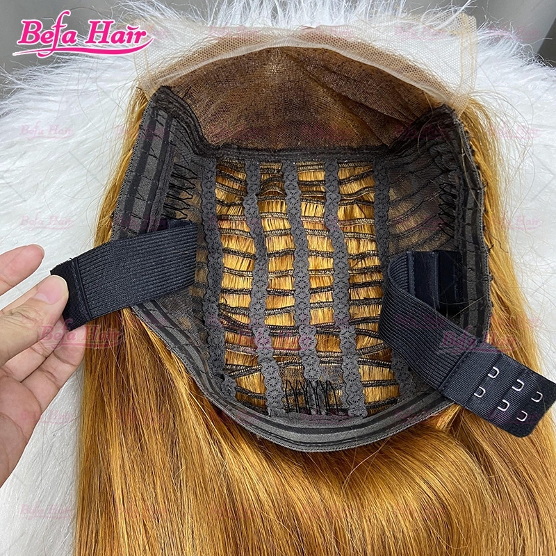 Glueless Wigs Human Hair Orange Ginger Color Wig 5x5/ 13x4/ 13x6 Transparent Lace Bone Straight Human Hair Wig