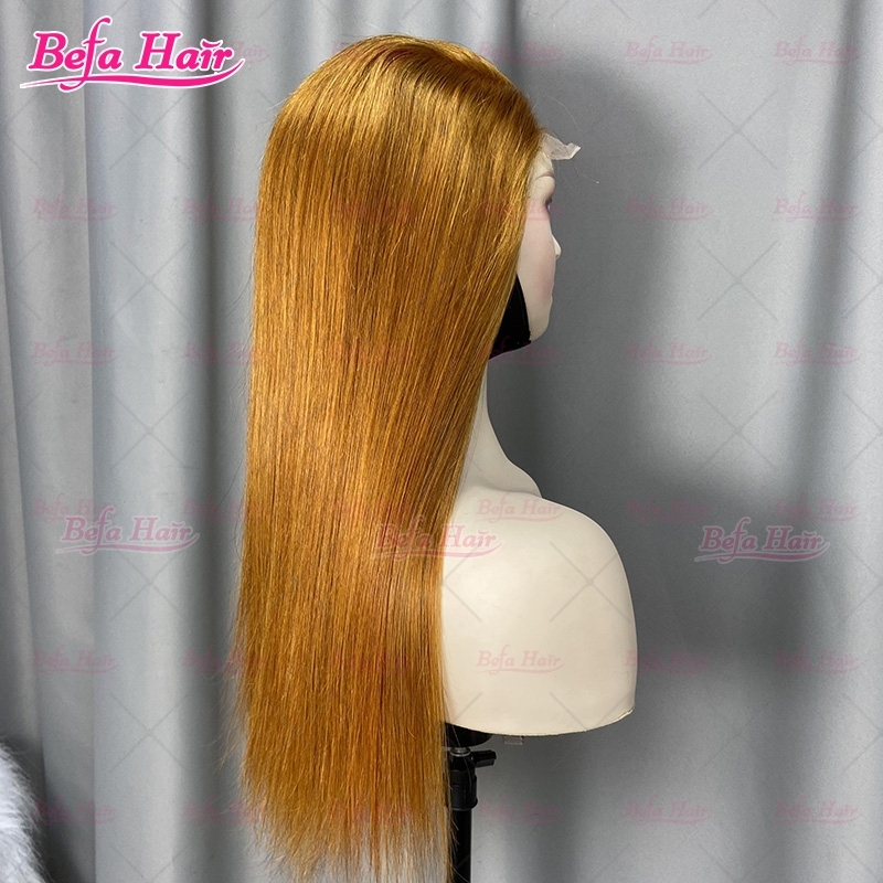 Glueless Wigs Human Hair Orange Ginger Color Wig 5x5/ 13x4/ 13x6 Transparent Lace Bone Straight Human Hair Wig