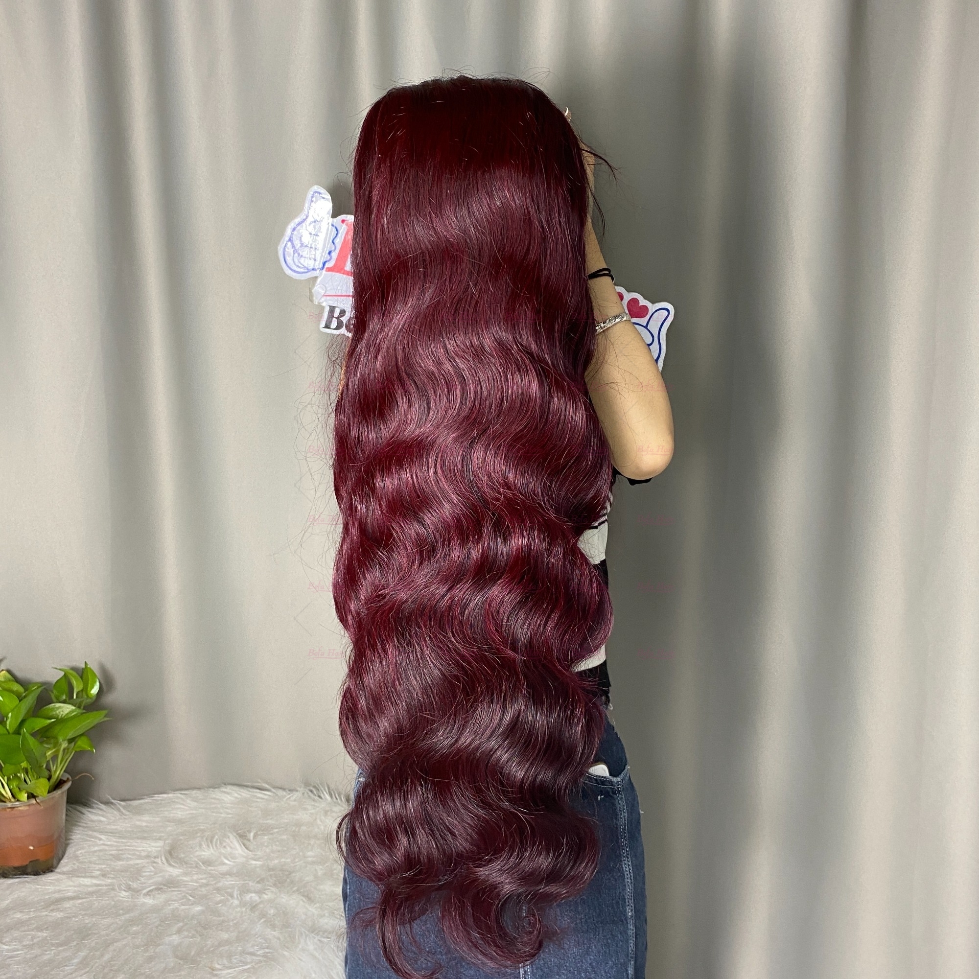 Dark 99J Wig Virgin Hair Body Wave 4x4/ 5x5/ 13x4/ 13x6 HD Transparent Lace Colored Human Hair Wigs