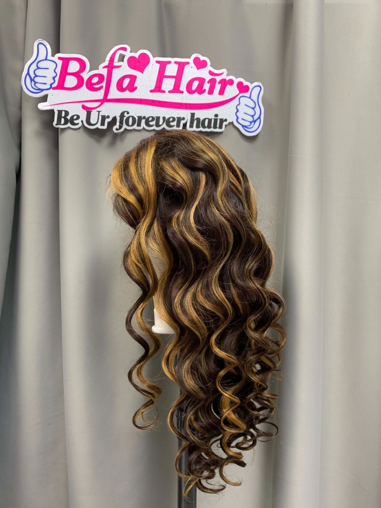 Highlight P4-27 Color Loose Wave Human Hair Wig 4x4/ 5x5/ 13x4/ 13x6/ 360 HD/Transparent Lace Frontal Wigs Human Hair Wig