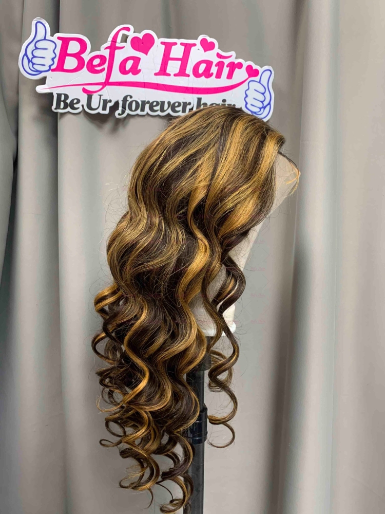 Highlight P4-27 Color Loose Wave Human Hair Wig 4x4/ 5x5/ 13x4/ 13x6/ 360 HD/Transparent Lace Frontal Wigs Human Hair Wig