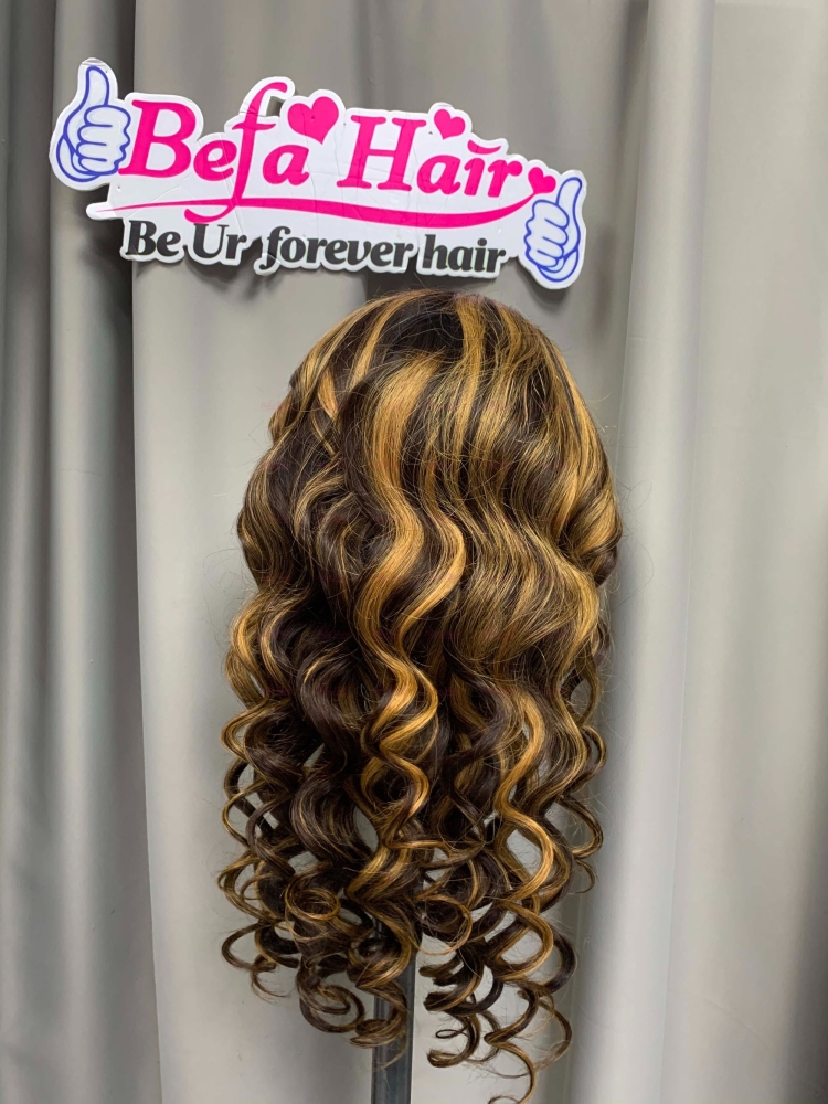 Highlight P4-27 Color Loose Wave Human Hair Wig 4x4/ 5x5/ 13x4/ 13x6/ 360 HD/Transparent Lace Frontal Wigs Human Hair Wig