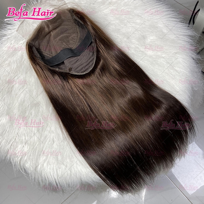 #2 Brown Human Hair Wigs 4x4/ 5x5/ 13x4/ 13x6/ 360 HD Transparent Lace Straight Hair Colored Wigs Brown Hair Wigs