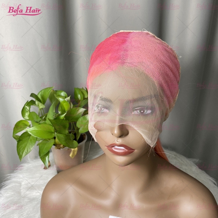 Pink Wigs Human Hair Colorful Wig 4x4/ 5x5/ 13x4/ 13x6 Transparent Lace Highlight Pink Hair Color Wigs Human Hair Lace Front