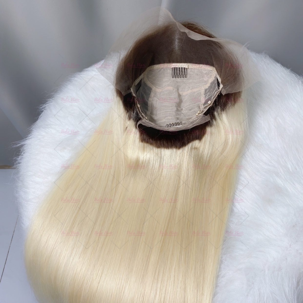 613 Wig Dark Roots Blonde Lace Wigs Human Hair Highlight Wig 4x4/ 5x5/ 13x4/ 13x6 Transparent Lace honey Blonde Human Hair Wig