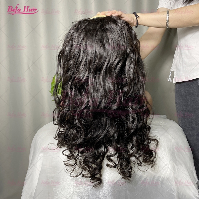 U-Part Wig Cuticle Aligned Human Hair Wigs Loose Wave Wig Human Hair 12-34 Inch Unprocessed Virgin Hair None Lace Wig