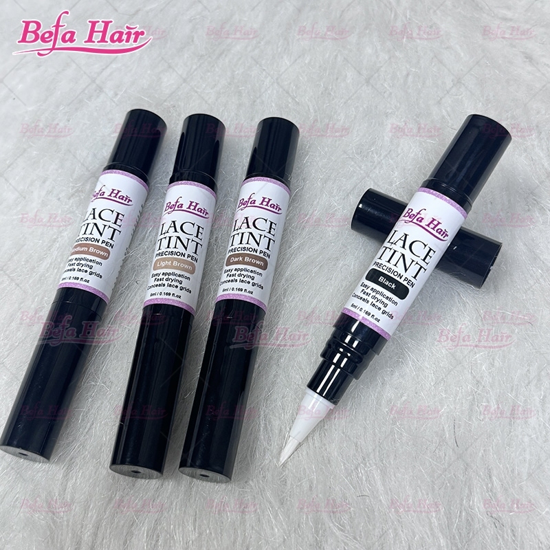 Private Label Lace Tint Pen Easy To Use Lace Tint Concealer With Brush 4 Colors Lace Wig Tint Pen