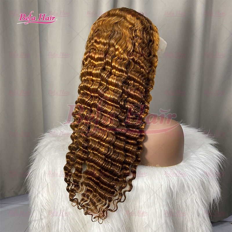Highlight Piano Color Brown Blond Wig Pre Plucked Color Human Hair Wigs 4x4/ 5x5/ 13x4/ 13x6 Transparent Lace Deep Wave Wig