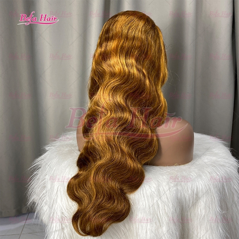 Highlight Piano Color Brown Blond Wig Mink Virgin Hair 4x4/ 5x5/ 13x4/ 13x6 Transparent Lace Body Wave Wig