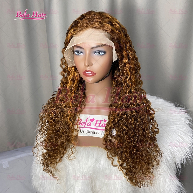 Highlight Piano Color Brown Blond Wig Pre Plucked Italian Curls Color Wigs 4x4/ 5x5/ 13x4/ 13x6 Transparent Lace Italian Curly Wig