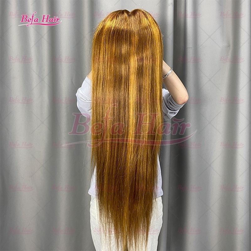Highlight Piano Color Straight Human Hair Wig Brown Blond Wig 4x4/ 5x5/ 13x4/ 13x6 Transparent Lace Colored Wigs Human Hair Lace Front