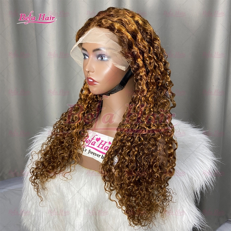 Highlight Piano Color Brown Blond Wig Pre Plucked Italian Curls Color Wigs 4x4/ 5x5/ 13x4/ 13x6 Transparent Lace Italian Curly Wig