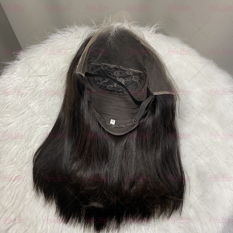 Natural Black 200% Density Bob Wig Human Hair Raw Hair Wig 2x6 4x4 5x5 13x4 13x6 360 Lace Bone Straight Bob Wigs