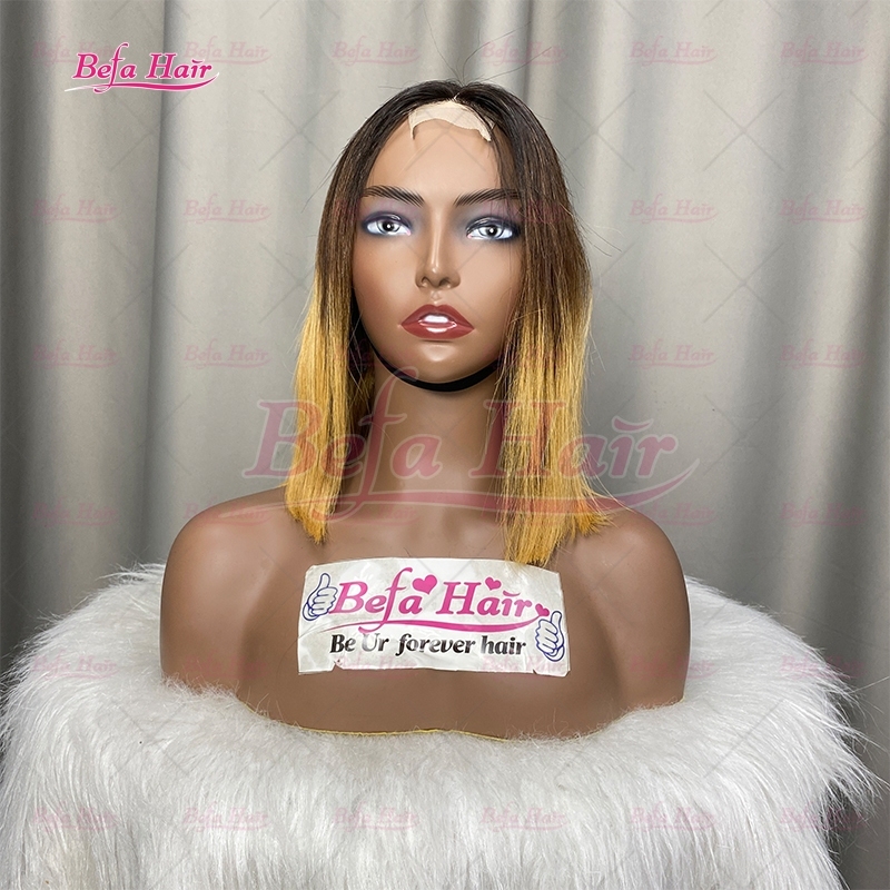 Wholesale 27/30# Raw Virgin Hair Bob Wigs Ombre Human Hair Wigs 4x4 5x5 13x4 13x6 Transparent Lace Colore Human Hair Wigs