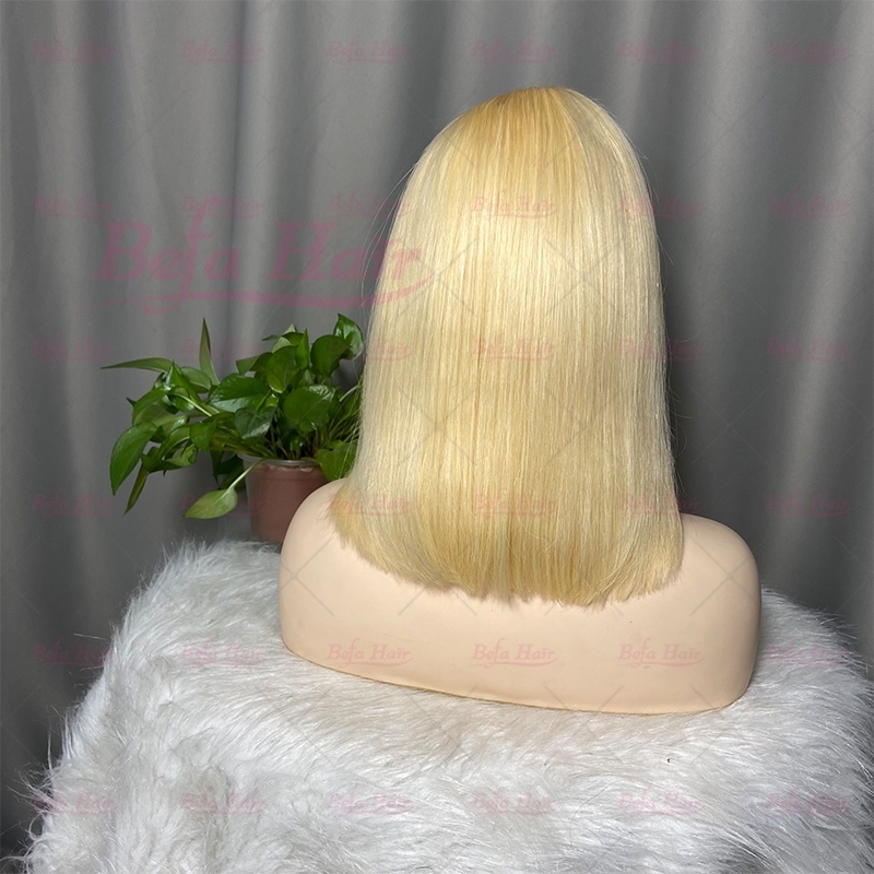 Wholesale Honey Blonde Human Hair Wig Virgin Hair Short Bob 4x4 5x5 13x4 13x6 HD/ Transparent Blond Hair 613 Human Hair Wig