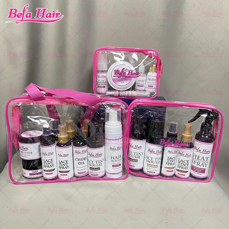 Wholesale Large Sizes Transparent Pvc Bag Wig kit Packaging Toiletry Bag Travel Waterproof Bag