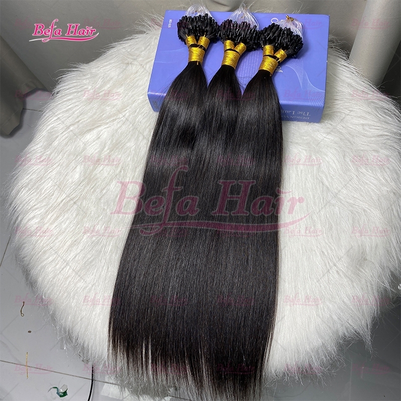 Wholesale Straight Brazilian Hair 16"-30"inch Micro Loop Human Hair Extensions Straight Hair Microlink Hair Extensions Virgin Hair Vendor