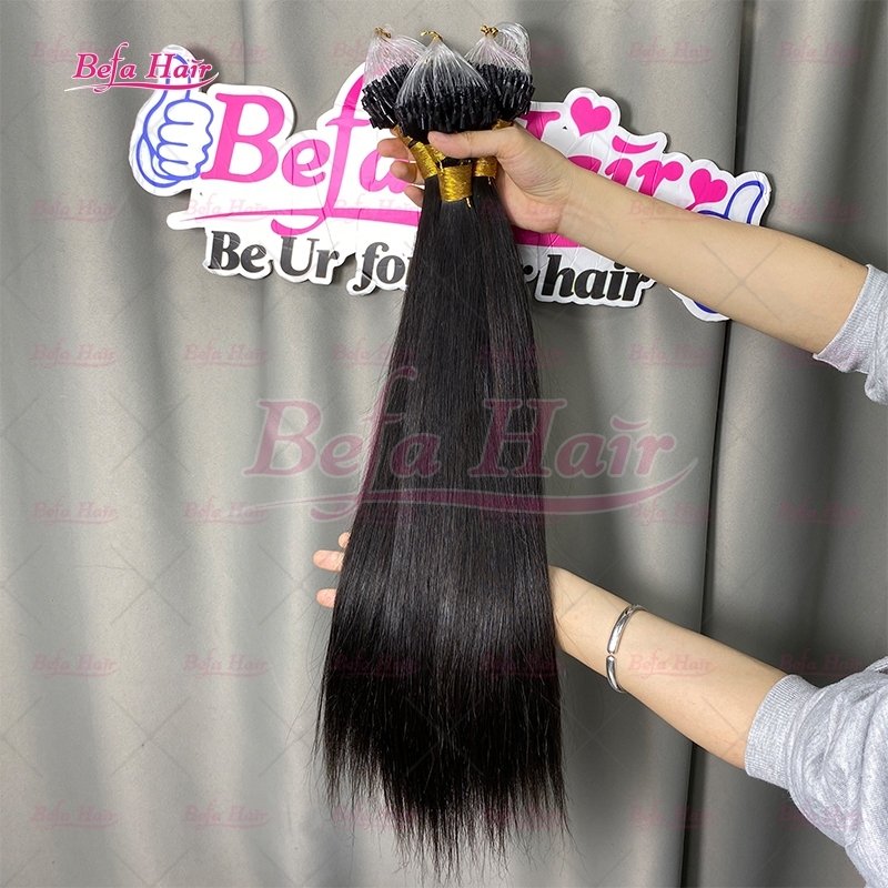 Wholesale Straight Brazilian Hair 16"-30"inch Micro Loop Human Hair Extensions Straight Hair Microlink Hair Extensions Virgin Hair Vendor