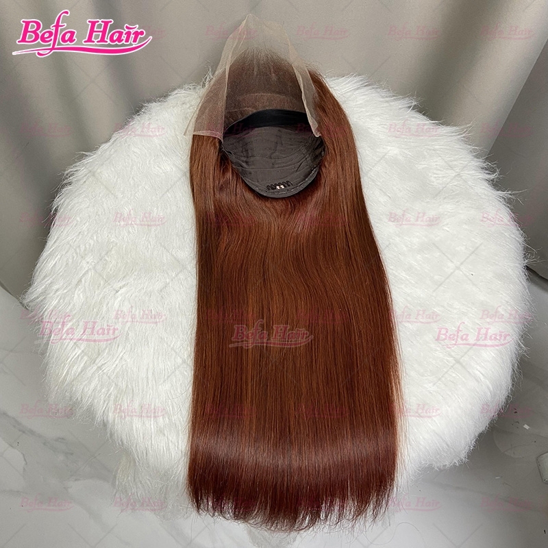 Brown Color Wig Cuticle Aligned Virgin Hair 4x4/ 5x5/ 13x4/ 13x6 Transparent Lace Wig Straight Human Hair Wig Colored Wigs