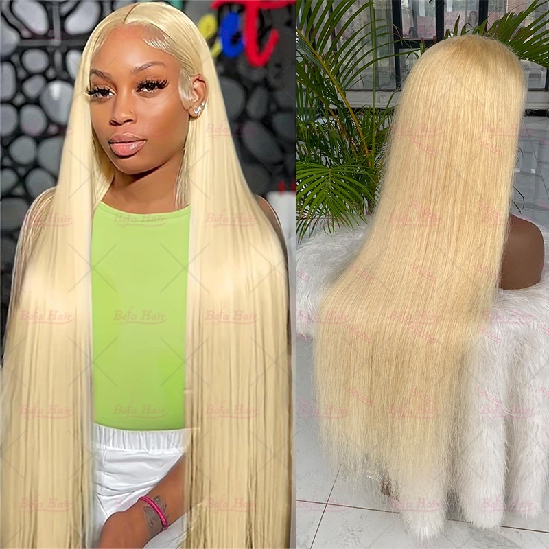 Wholesale High Density Honey Blonde Wig HD/Transparent 4x4/ 5x5/ 13x4/ 13x6 Lace Straight Wig 613 Human Hair Wig