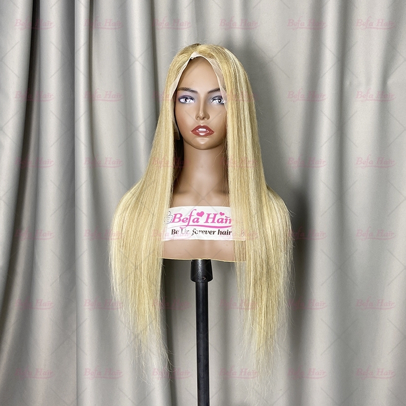 Piano Color Wig P8-613 Straight Hair Highlight Color 4x4/ 5x5/ 13x4/ 13x6 Transparent Lace Honey Blonde Wig