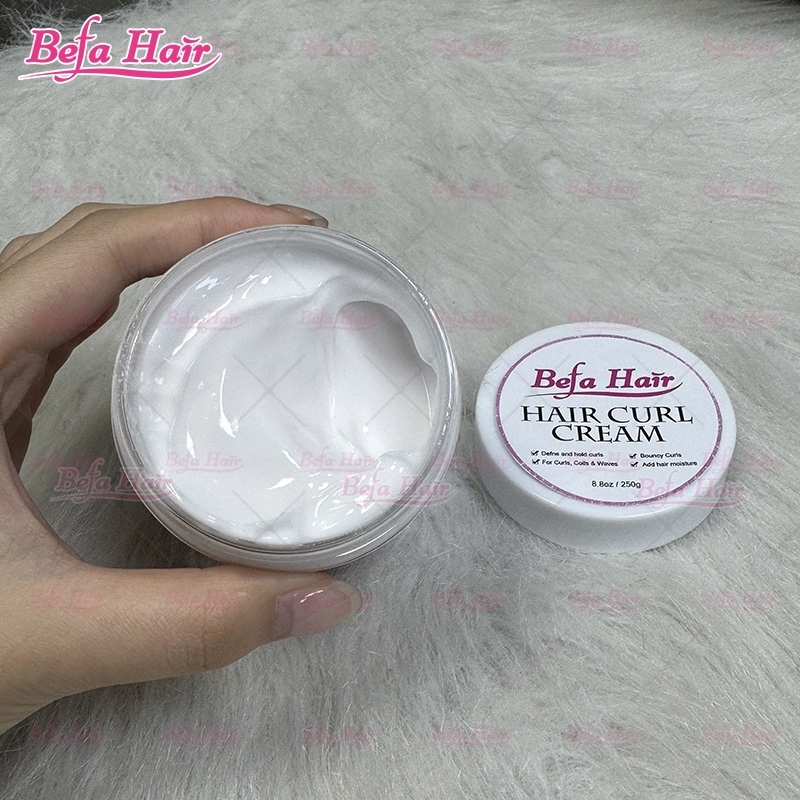 Private Label Coconut Hair Curly Cream Natural Curling Moisture Defining Curl Cream