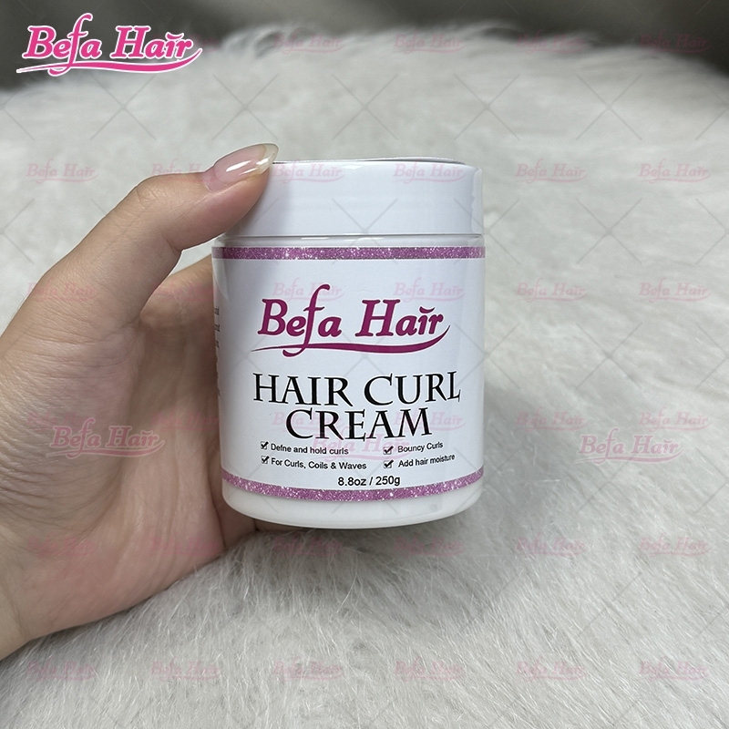 Private Label Coconut Hair Curly Cream Natural Curling Moisture Defining Curl Cream