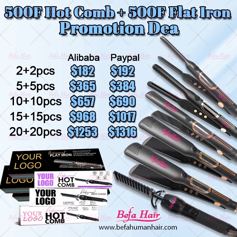 500F Hot comb and 500F Flat iron Promotion Deal