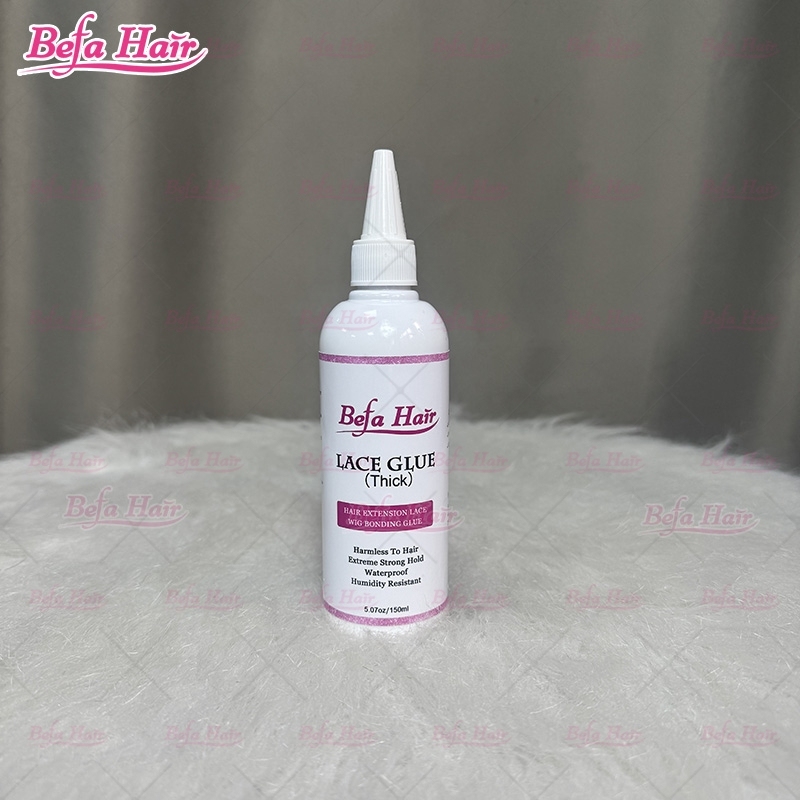 Hot Selling Waterproof Extreme Hold Invisible Lace Wig Glue Private Label 150ml Big Size Lace Adhesive Glue