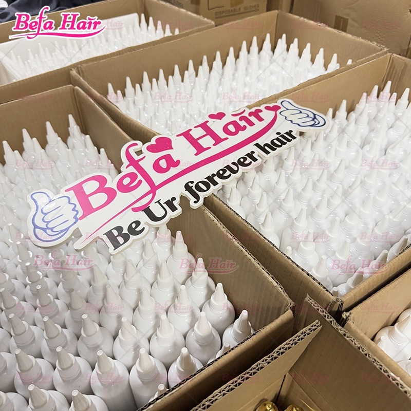 Hot Selling Waterproof Extreme Hold Invisible Lace Wig Glue Private Label 150ml Big Size Lace Adhesive Glue