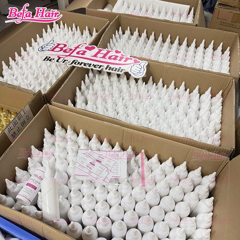 Hot Selling Waterproof Extreme Hold Invisible Lace Wig Glue Private Label 150ml Big Size Lace Adhesive Glue